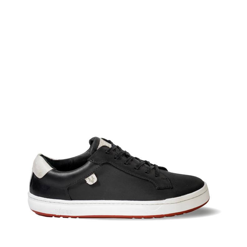 Zapatilla Cuero Hombre Vecchio - Negro-1