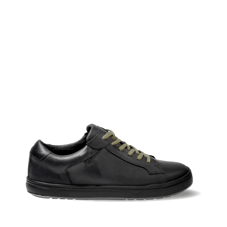 Zapatilla Cuero Hombre Vecchio - Negro/Verde-1