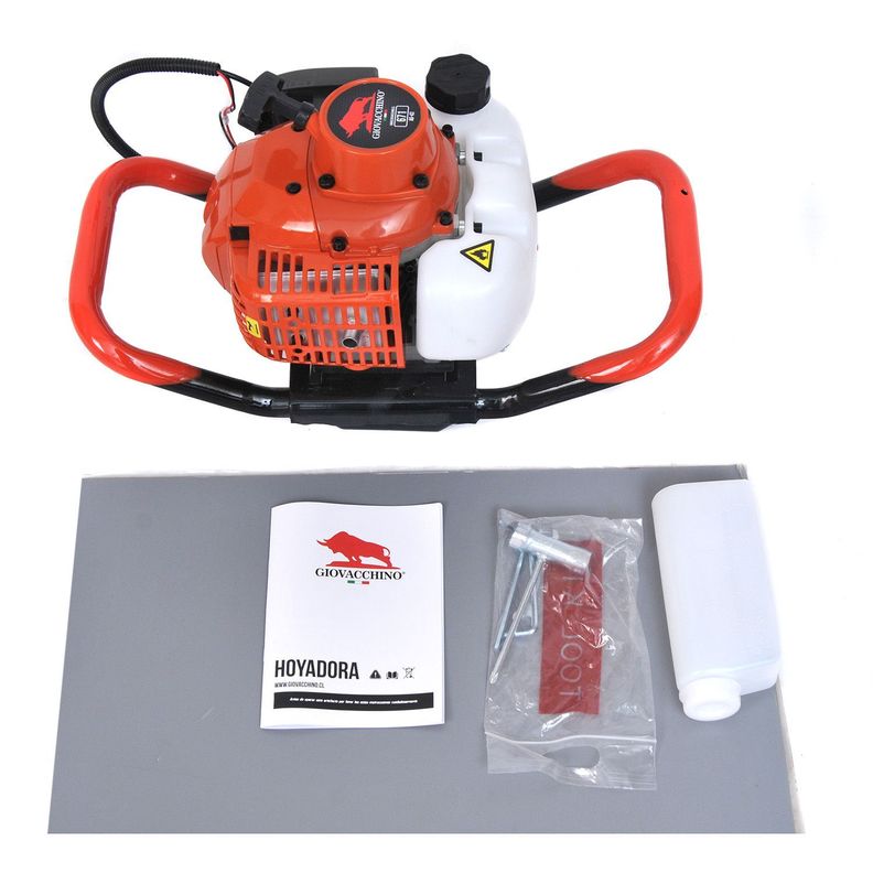Barreno ahoyador a Gasolina 2HP 415cc con brocas de 100-150-200mm-2