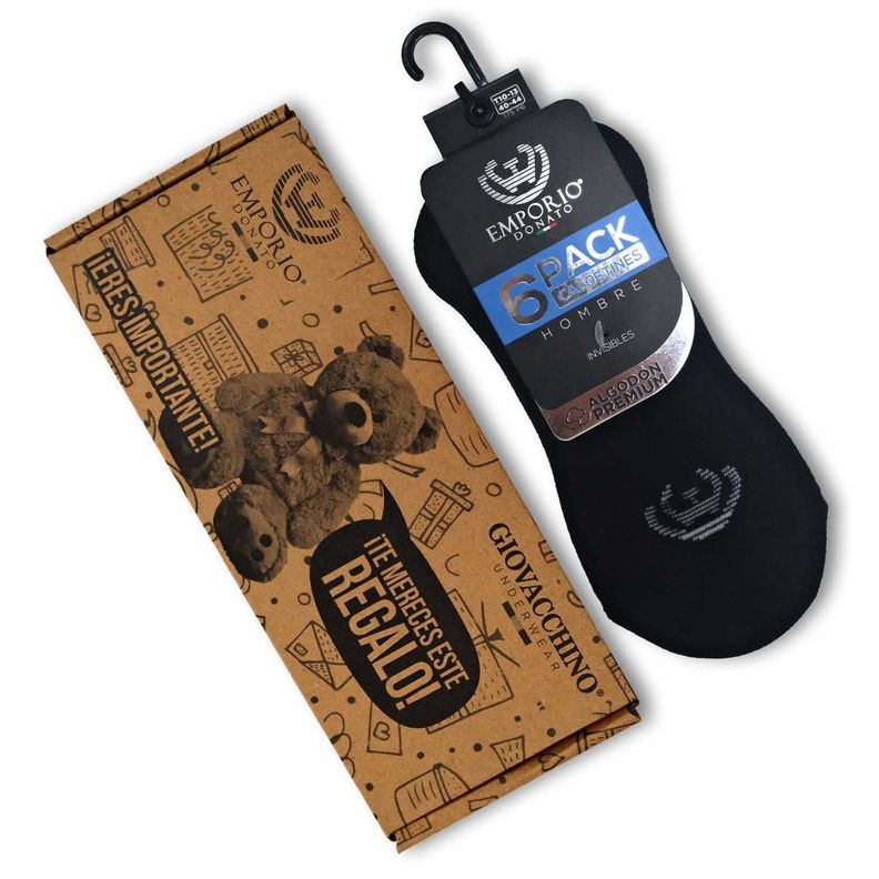 Pack de 6 Calcetines Invisibles Deportivos Hombre-6