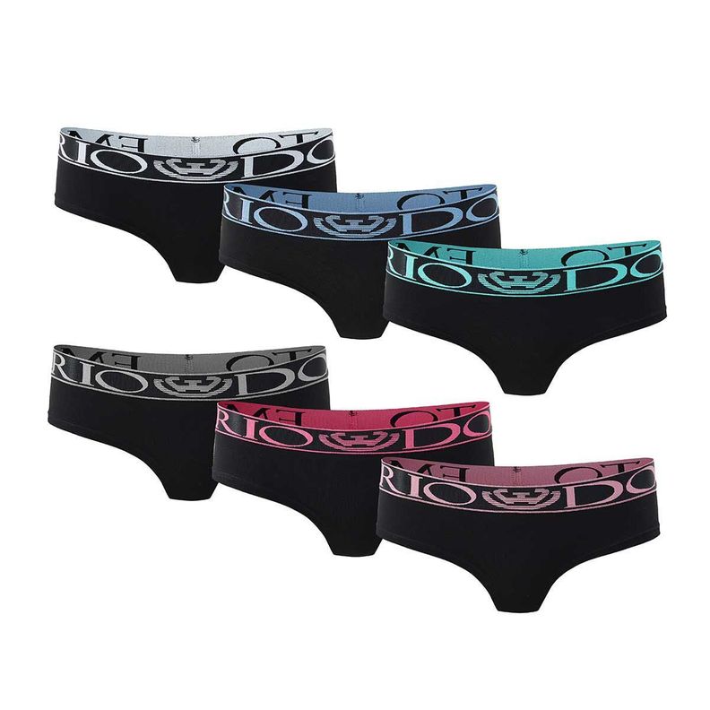 Pack 6 - Calzones Colaless Culote - Algodón Mujer-0