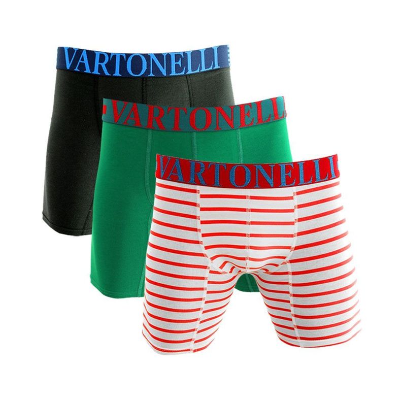 Boxer Largo Algodón Hombre Pack 3-1