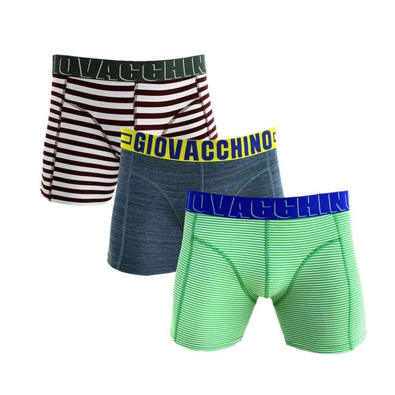Boxer Largo Algodón - Hombre Pack 3 -0