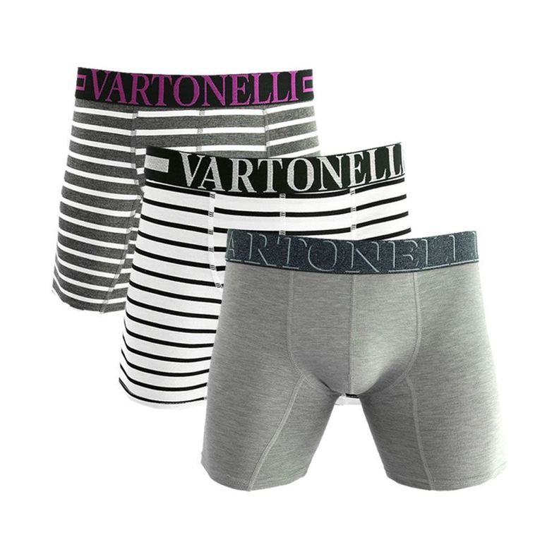 Boxer Largo Algodón Hombre – Pack 3-1