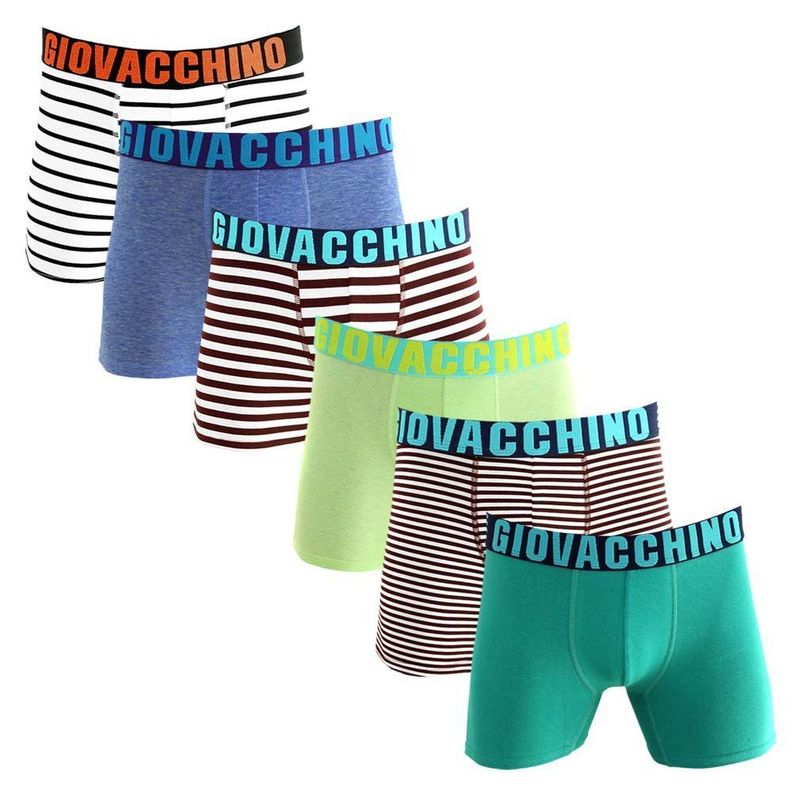 Boxer Medio Algodón Hombre Pack 6-0