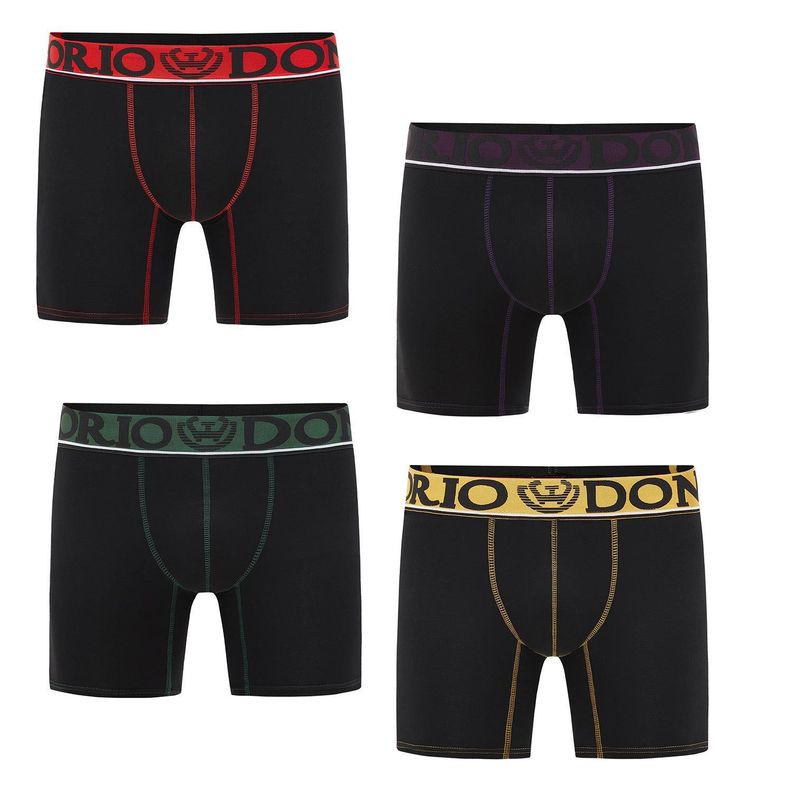 Pack de 4 Boxer Medio Algodón Hombre -0