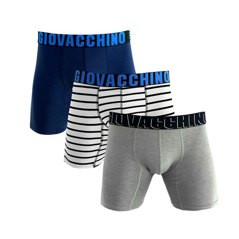 Boxer Algodón Largo - Hombre Pack 3-0