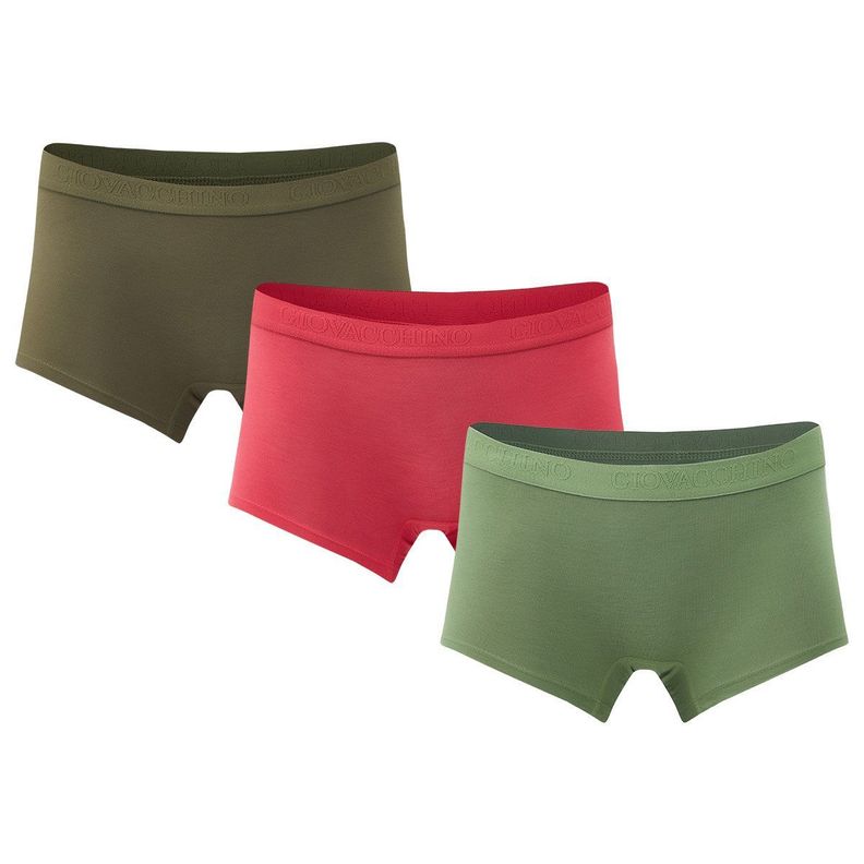 Pack de 3 Calzones Boxer Pantaleta bambú Mujer-0