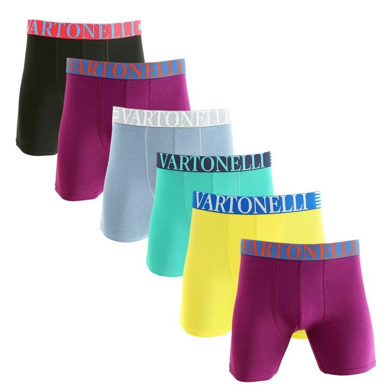 Boxer Medio Algodón Hombre Pack 6-0