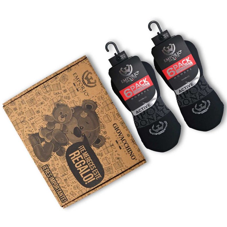 Pack de 12 Calcetines Invisibles Deportivos Hombre Premium-6