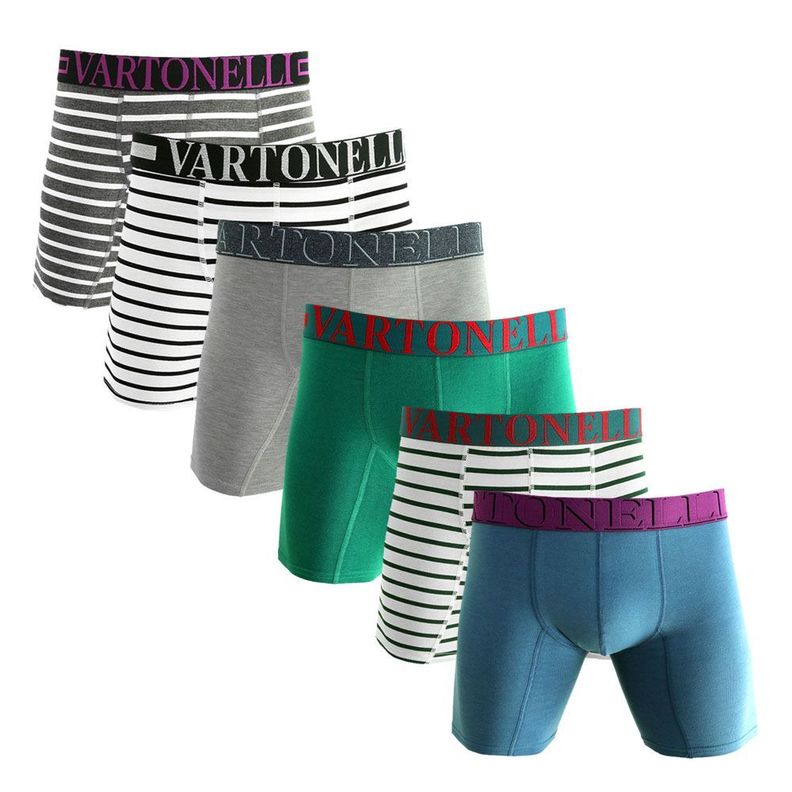 Boxer Largo Algodón Hombre Pack 6-0