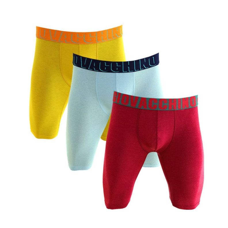 Boxer Largo Algodón Hombre Pack 3-0