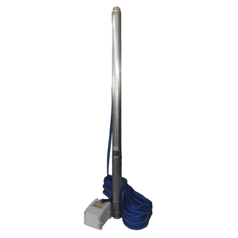 Bomba Sumergible Agua Pozo Profundo 3" 1.5HP 164m + 30m Cable-0