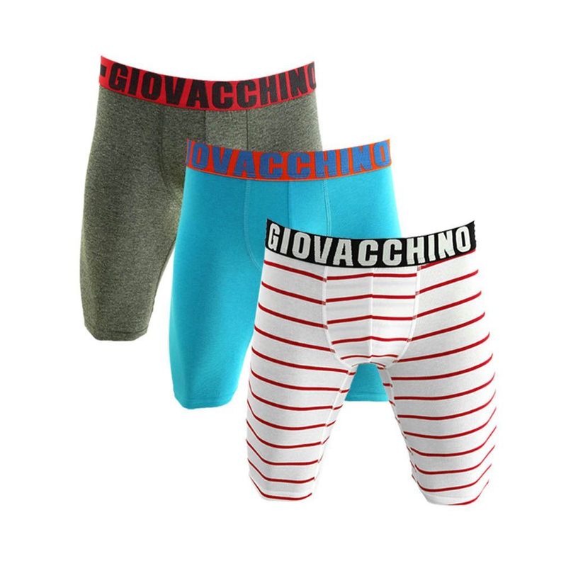 Boxer Largo Algodón Pack 3 Hombre -1