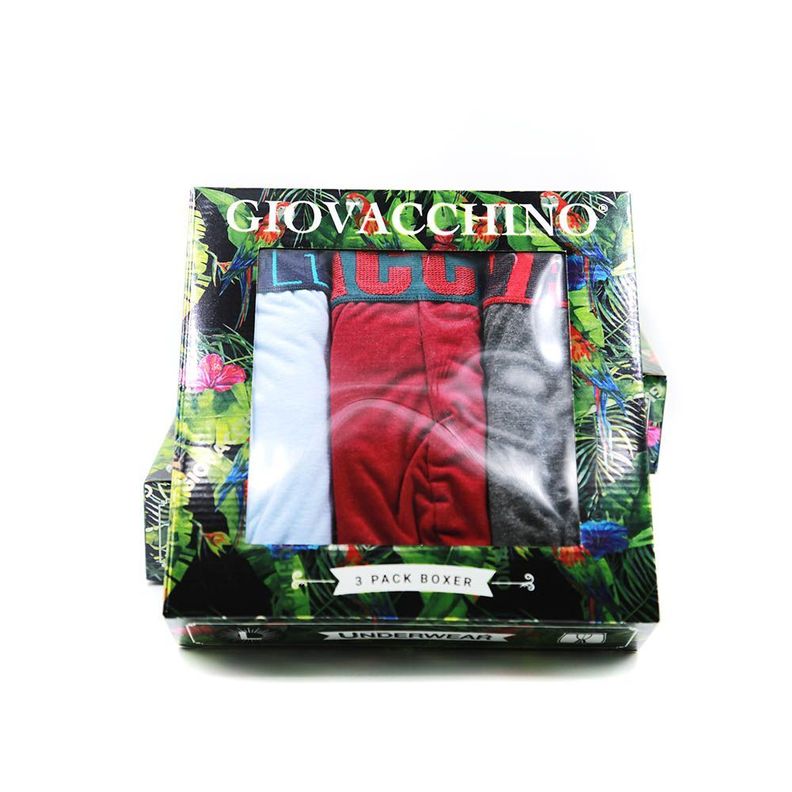 Boxer Largo Algodón Pack 3 Hombre -7
