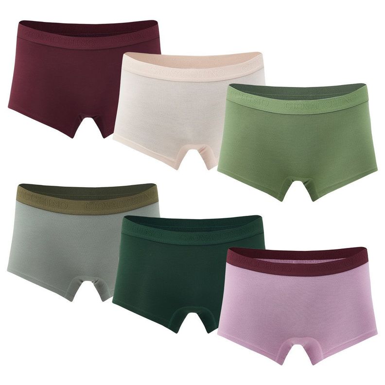 Pack de 6 Calzones Boxer Pantaleta bambú Mujer-3