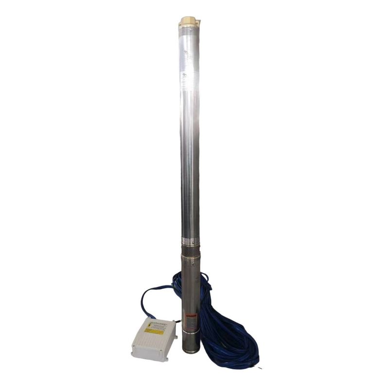 Bomba Sumergible Agua Pozo Profundo 3" 1.5HP 120m + 40m Cable-0