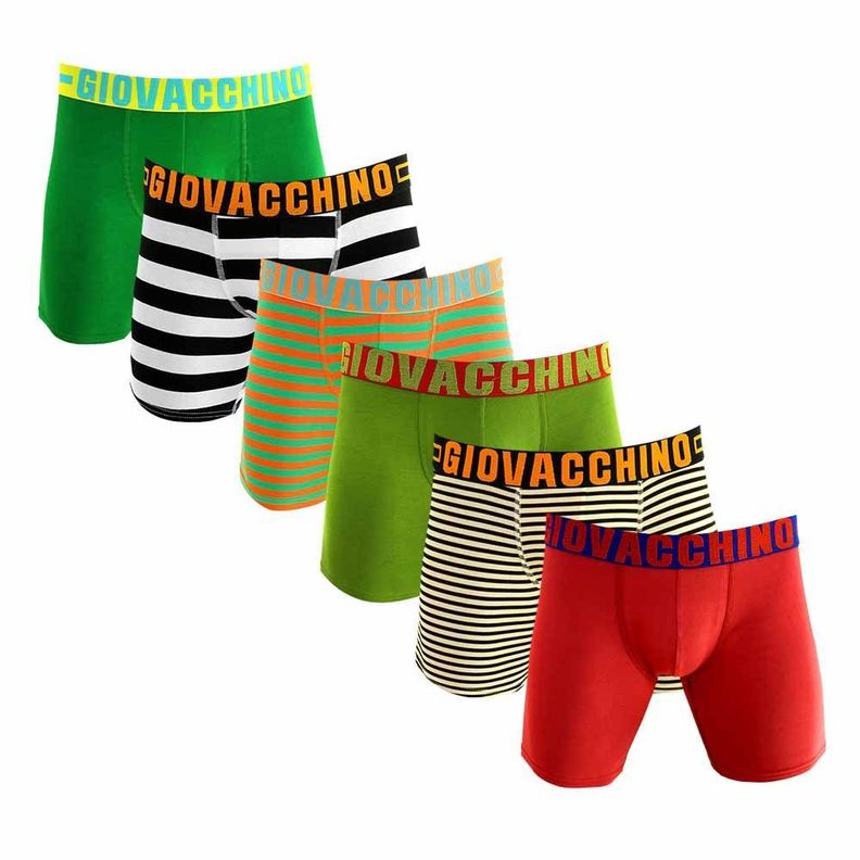 Boxer Medio Algodón Hombre Pack 6-0