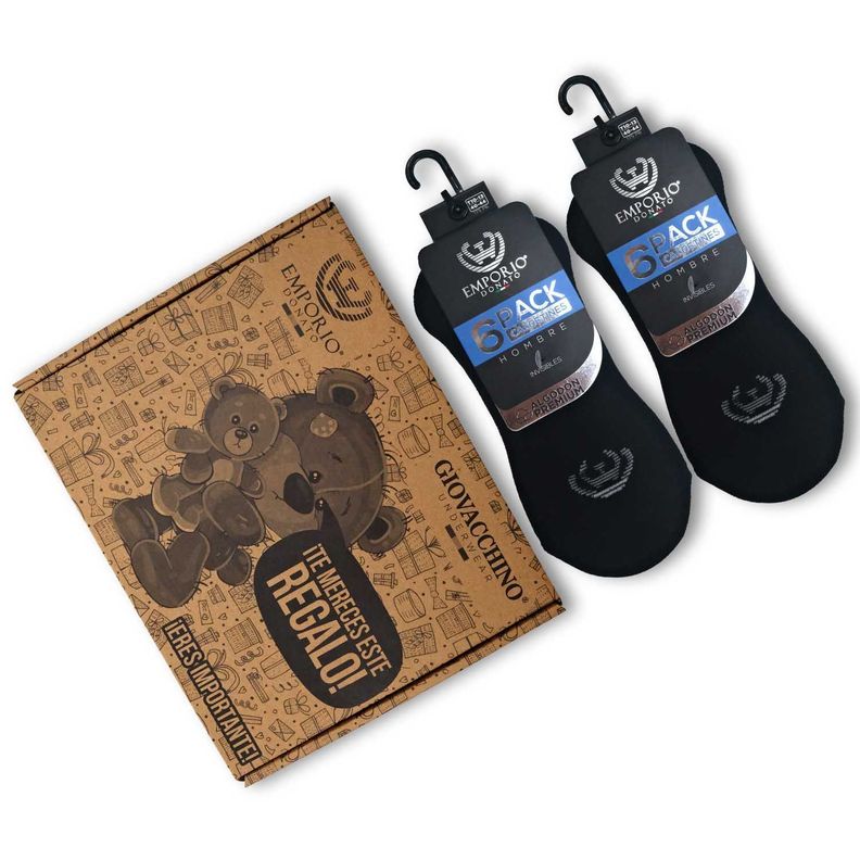 Pack de 12 Calcetines Invisibles Deportivos Hombre-4