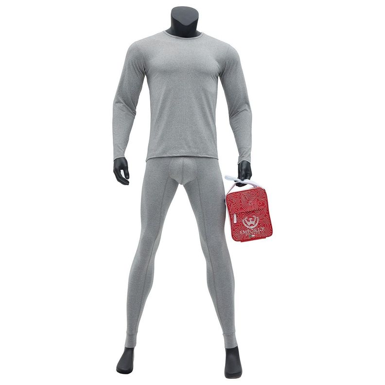 Pack de Camiseta y Calza Termica Primera Capa Hombre Con Bolso Regalo