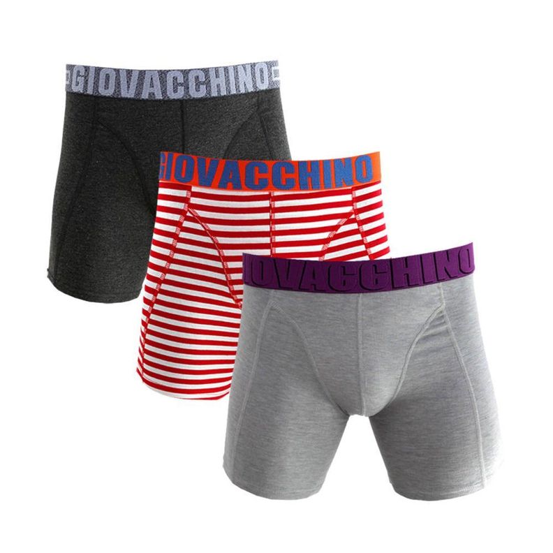 Boxer Largo Algodón Hombre Pack 3-1