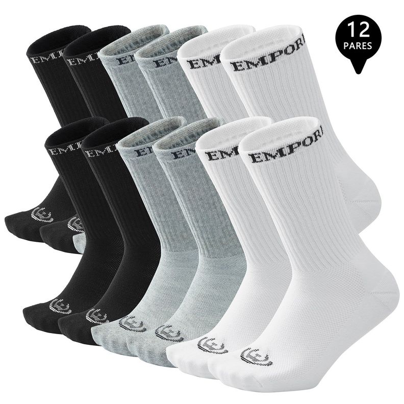 Pack de 12 Calcetines Largos - Deportivos Algodón Unisex