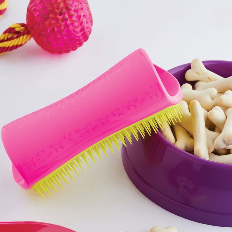 Cepillo Desenredante Perro Pet Teezer Big Pink Yellow-4