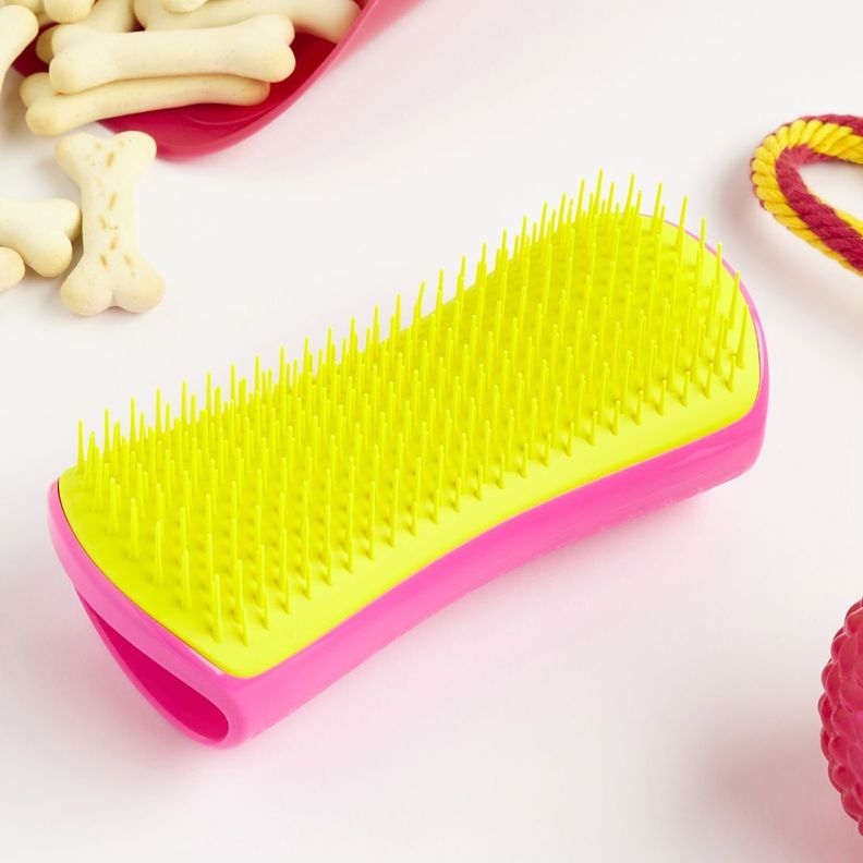 Cepillo Desenredante Perro Pet Teezer Big Pink Yellow-2