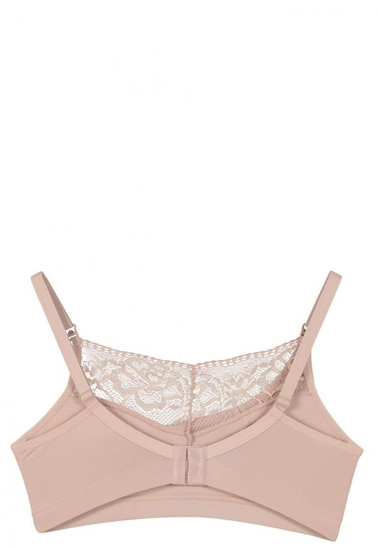 Sosten Lactancia Semi Encaje Algodón Beige 2Rios-1