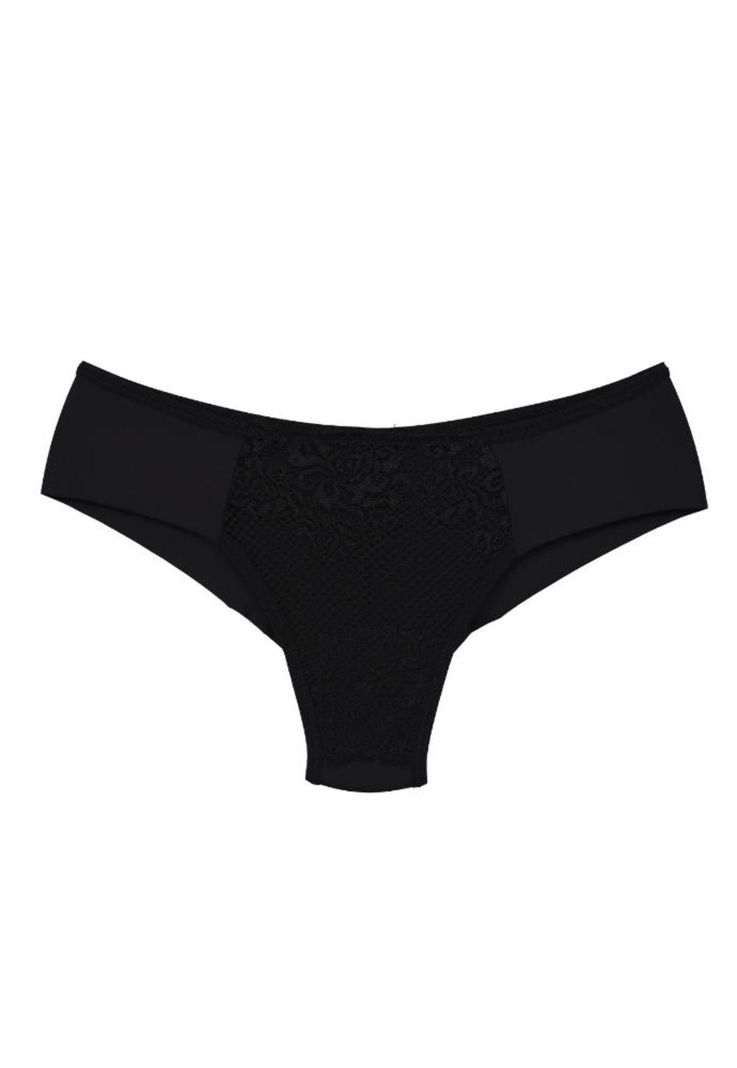 Calzón tanga sin marcas y encaje Negro 2Rios-0