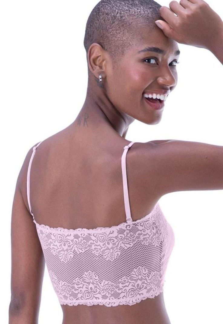 Top Strapless Encaje Palo Rosa 2Rios-1