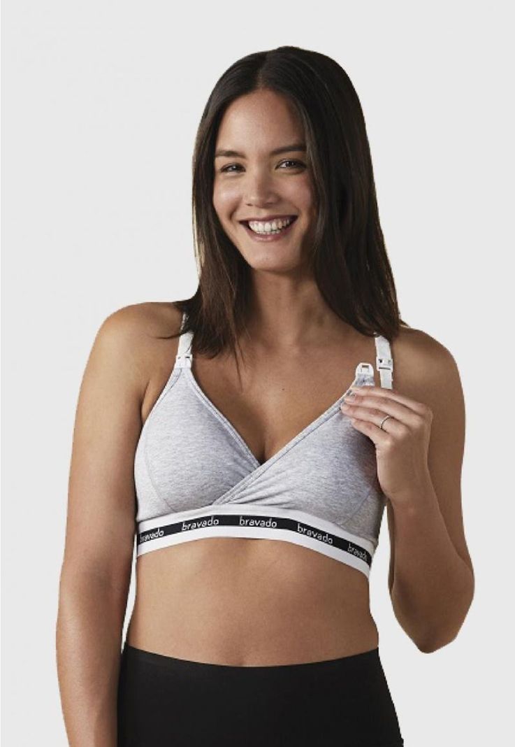 Sosten De Lactancia Original Gris Bravado Designs-0