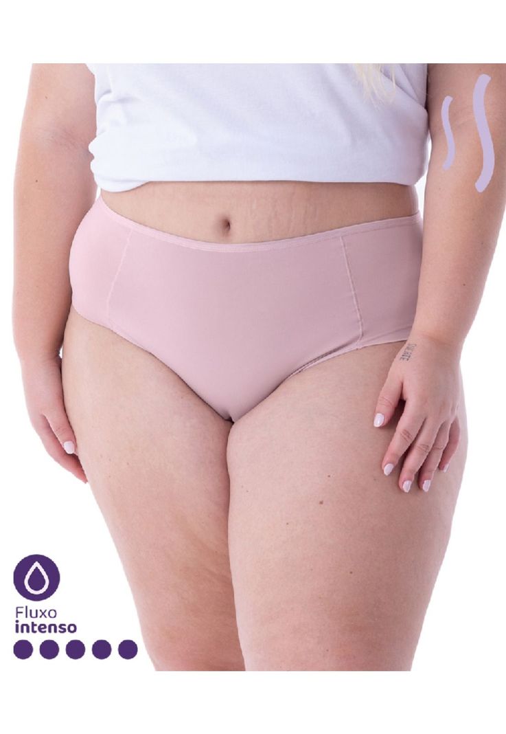 Calzón Menstrual Absorbente Plus Size Flujo Alto Palo Rosa 2Rios-2