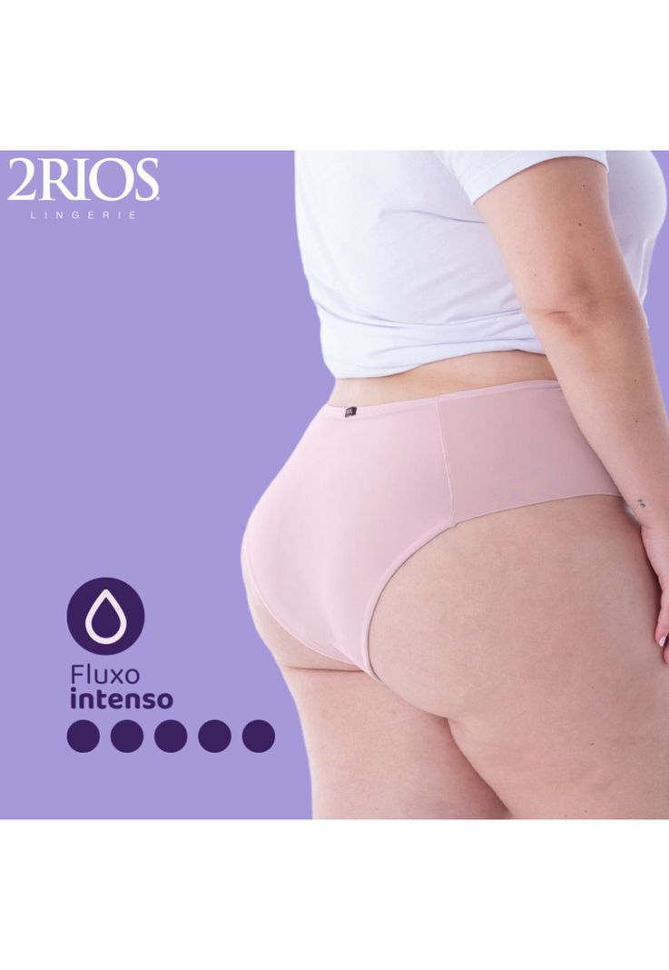 Calzón Menstrual Absorbente Plus Size Flujo Alto Palo Rosa 2Rios-3