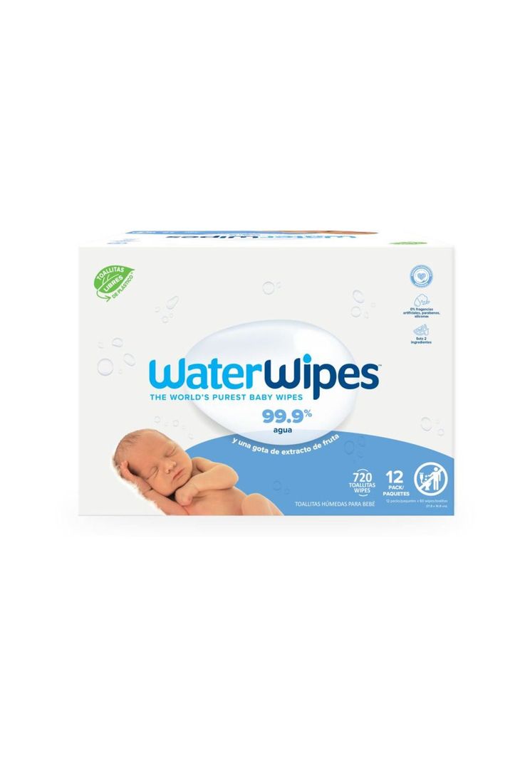 Toallitas Humedas Waterwipes - Caja (12x60unid)-0