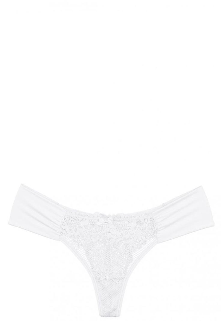 Colaless Lateral Drapeada Y Encaje Blanco 2Rios-2