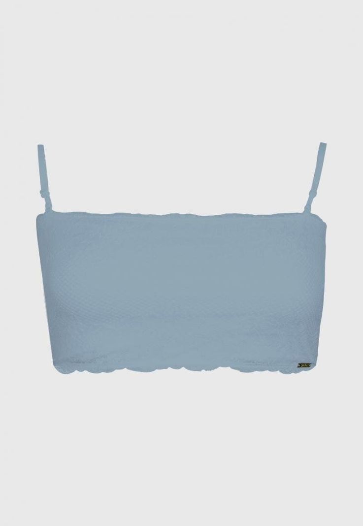 Top Strapless Encaje Celeste 2Rios