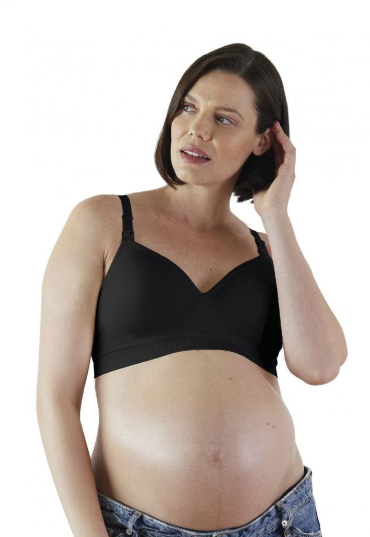 Sostén De Lactancia Plunge Negro Bravado Designs-4