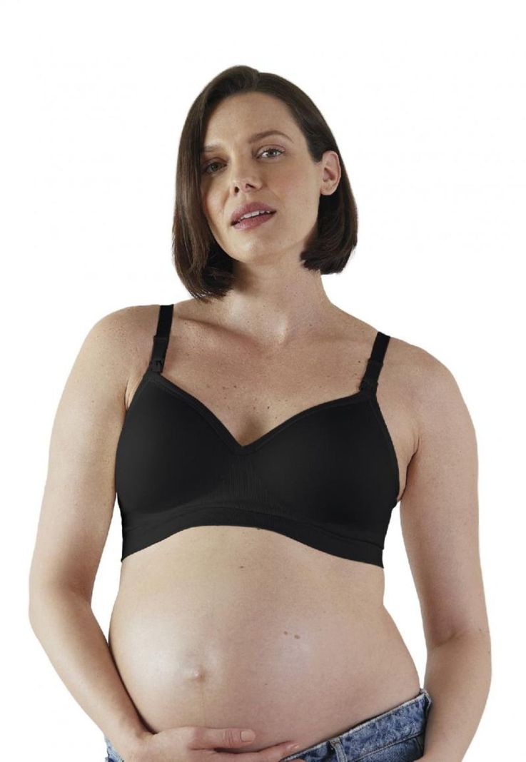 Sostén De Lactancia Plunge Negro Bravado Designs-5