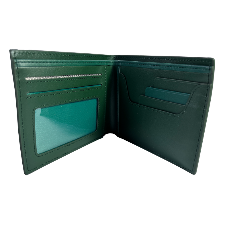 Billetera Cartera de Cuero de Hombre Two Green RFID-1
