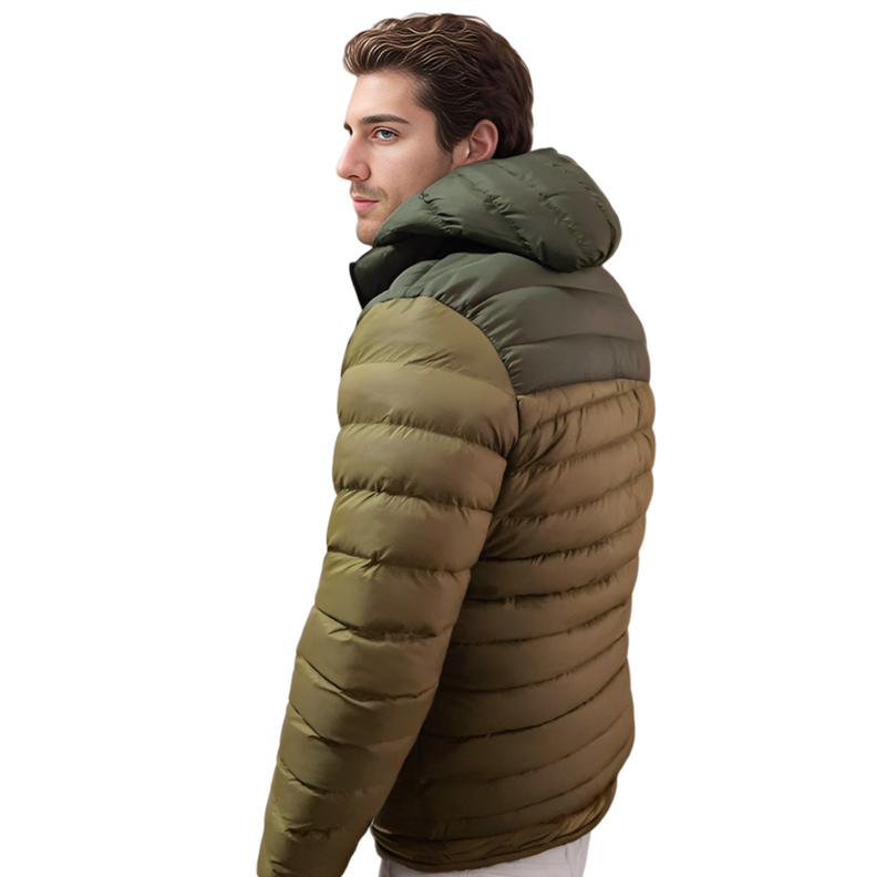Parka Hombre Termica Impermeable Chaqueta Superior Arena-2