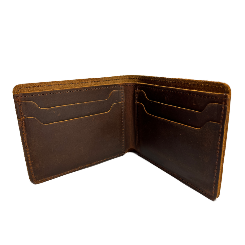 Billetera Cartera de Cuero de Hombre Horse Oscuro RFID-1