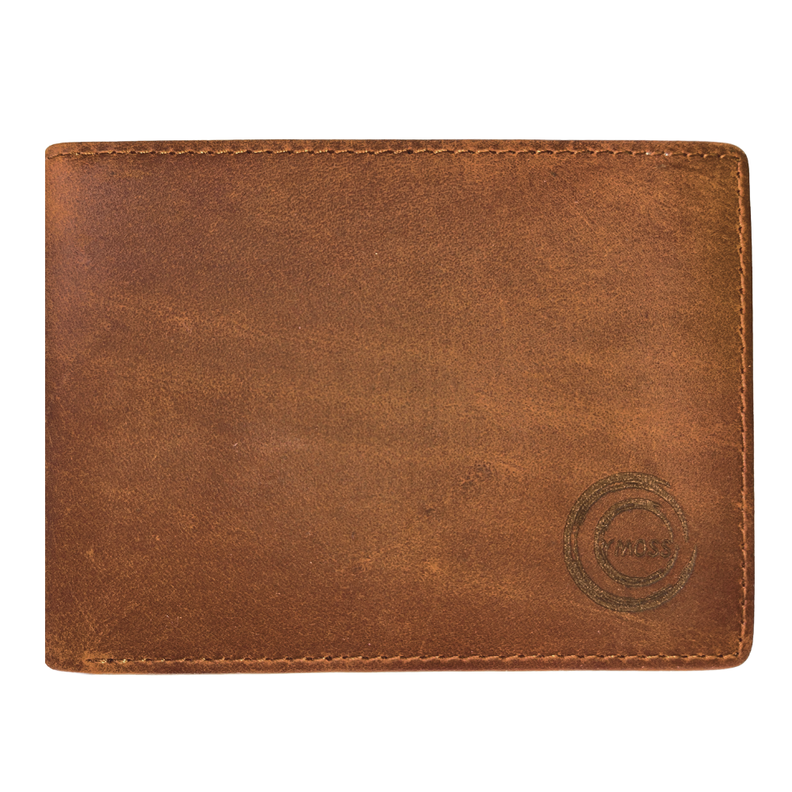 Billetera Cartera de Cuero de Hombre CC Marron RFID-0