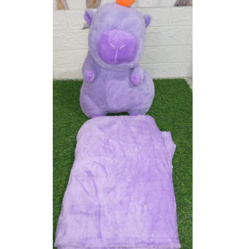 Manta Suave con Peluche de Capibara -2
