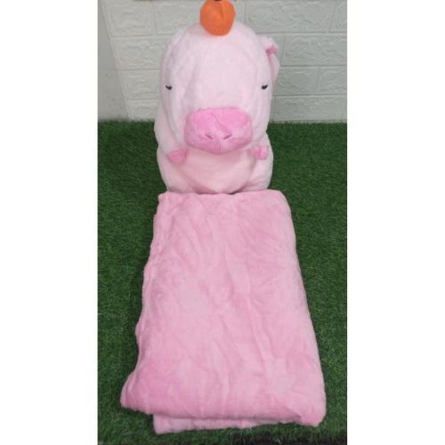 Manta Suave con Peluche de Capibara -4