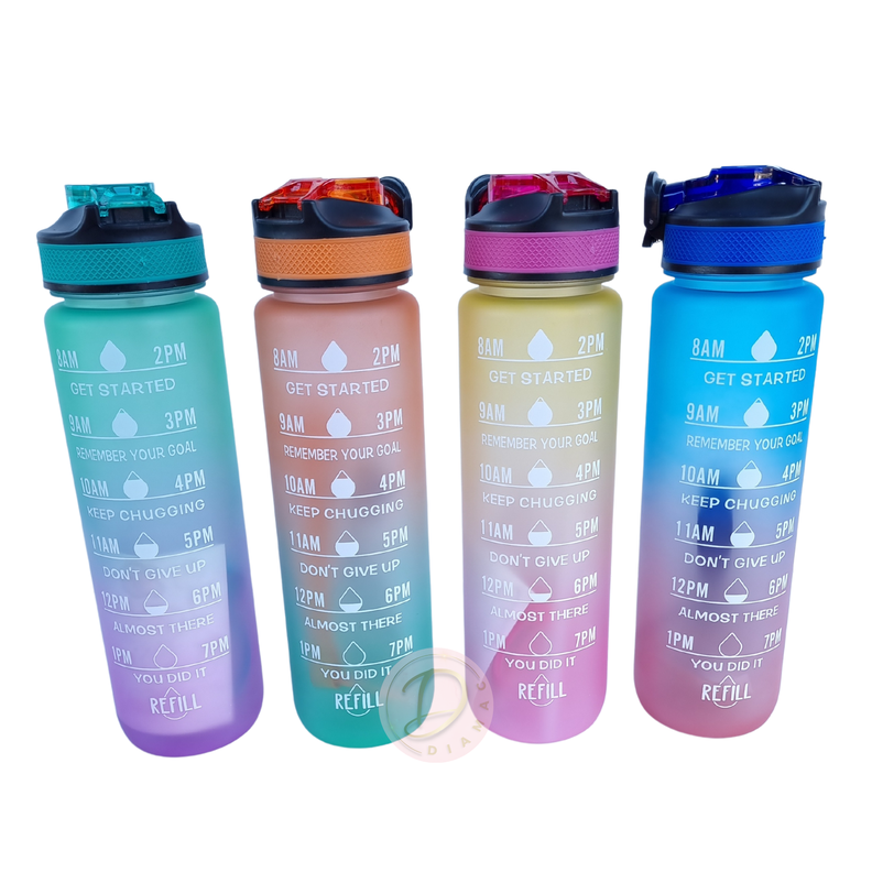 Botella De Agua Motivacional 1000ml-1