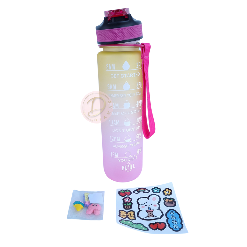 Botella De Agua Motivacional 1000ml-2