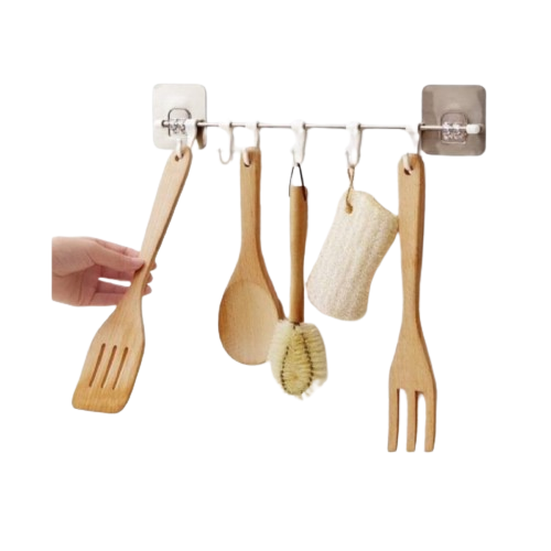 Soporte Organizador Colgador Utensilios Cocina-1
