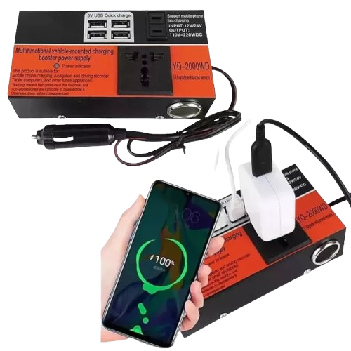 Inversor corriente autos convertidor 1500w 1224v 110220v-1