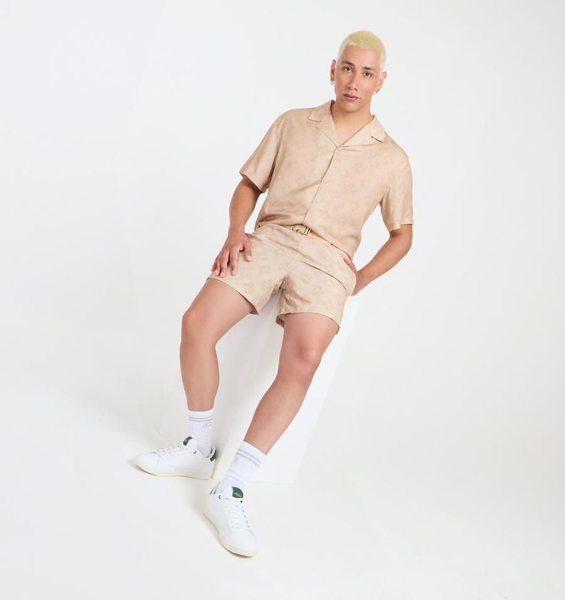 SHORT HOMBRE ELLESSE BANKS BEIGE-4